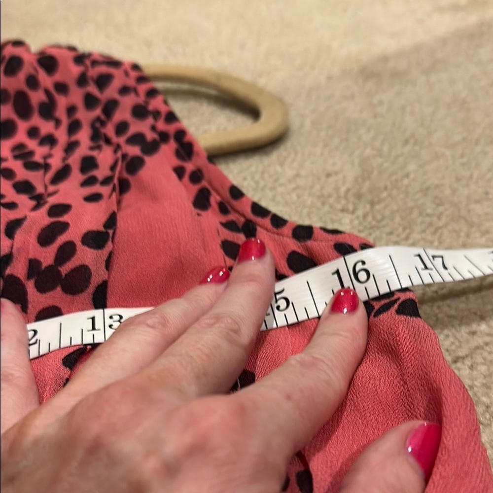 Anthropologie Pink and Orange Maxi Sundress V-Neck​​​ - Picture 6 of 10